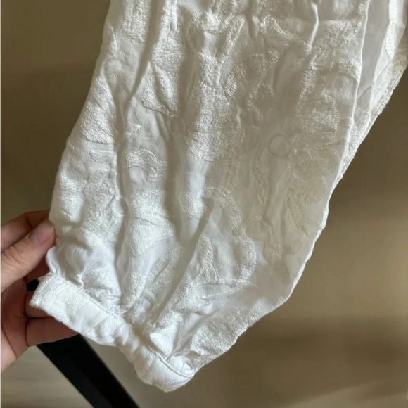 Brixon Ivy Stitch Fix Blouse Women's M White Floral Sheer Andrina Embroidered - Picture 4 of 5